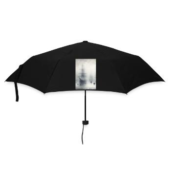 Mystic Ships in Fog: Maritime Dreamscape Art - Umbrella (small) - black - Front