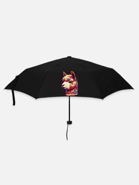 Alpaka - Regenschirm (klein) - Schwarz