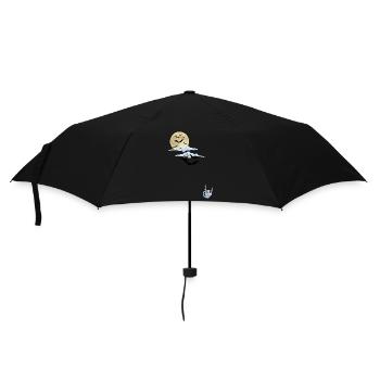 Halloween rockt - Regenschirm (klein) - Schwarz - Vorne