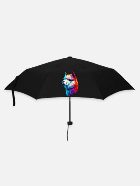 Alpaka - Regenschirm (klein) - Schwarz