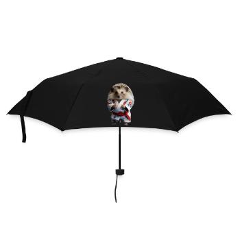 Herisson sportif - Parapluie standard - noir - Devant
