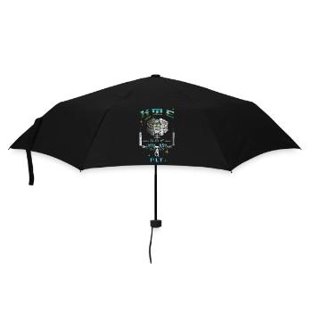 Kitesurfpilot - Regenschirm (klein) - Schwarz - Vorne