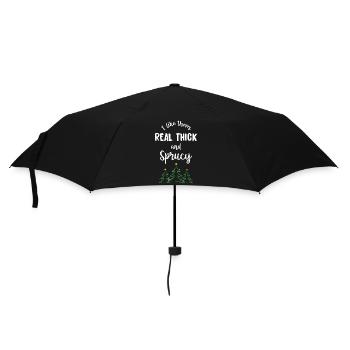 Je les aime vraiment épais et épicéa - Parapluie standard - noir - Devant