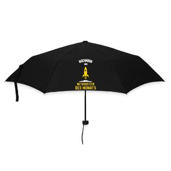 Wachmann Mitarbeiter des Monats Sicherheitsdienst - Regenschirm (klein) - Schwarz - Vorne