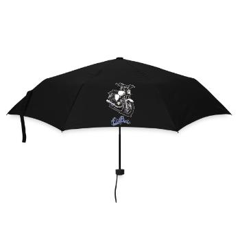 S51 (weiß) // Illustration - Regenschirm (klein) - Schwarz - Vorne