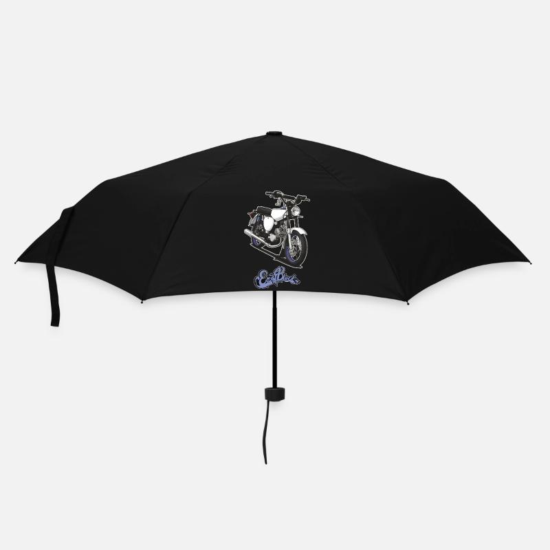 S51 (weiß) // Illustration - Regenschirm (klein) - Schwarz