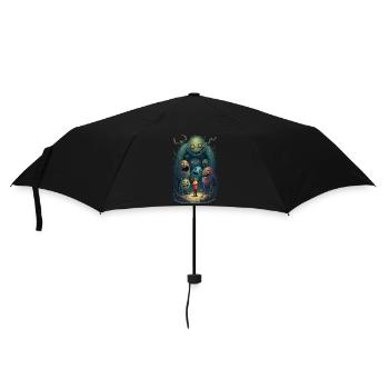 My Monster Friends - Umbrella (small) - black - Front