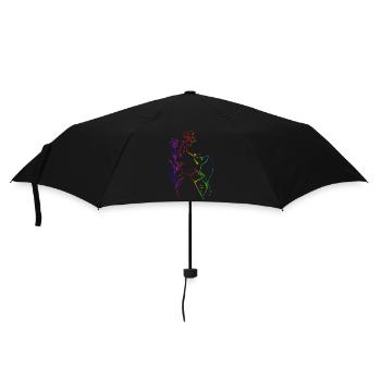 mom love you mom Flowers Women Valentine day - Umbrella (small) - black - Front