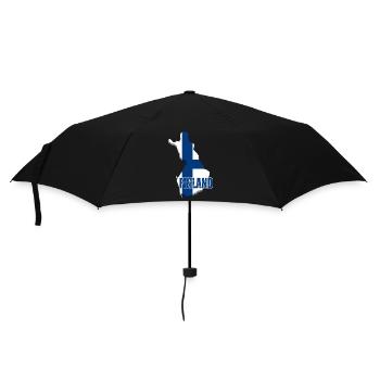 Finnish pride, flag of Finland - Umbrella (small) - black - Front