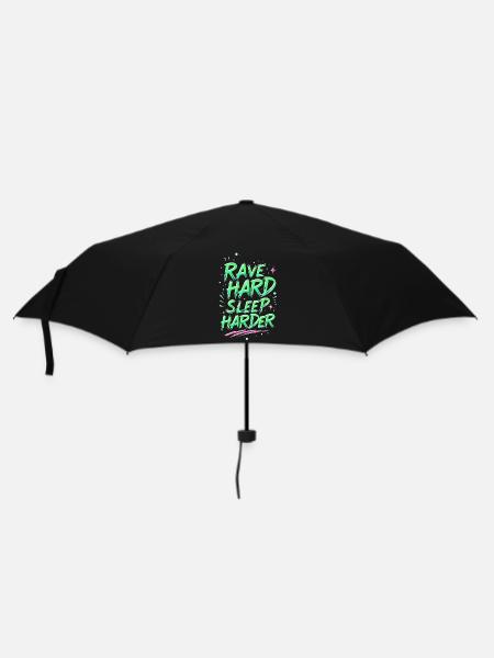 Motivational Lighting Rave Neon - Umbrella (small) - black
