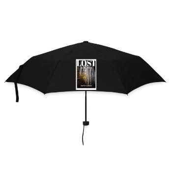 PERDU dans la forêt - Parapluie standard - noir - Devant