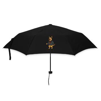 travail de travail, style de chien à distance, bureau de réunion - Parapluie standard - noir - Devant