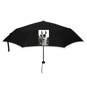 Llama Palm Trees Sunglasses Tranquil Humor - Umbrella (small) - black - Front
