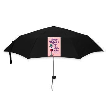Alles Gute zum Muttertag Lustiger Witz - Regenschirm (klein) - Schwarz - Vorne