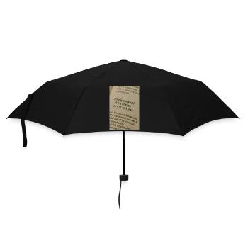 Page dans le livre - Enfin le week-end - Parapluie standard - noir - Devant