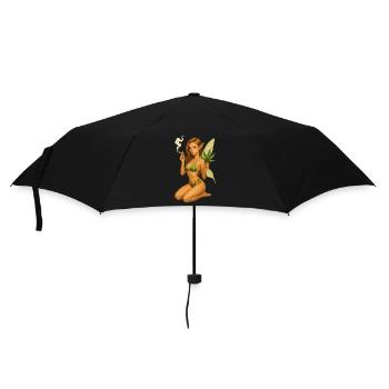 Spliffi La Grüne - Regenschirm (klein) - Schwarz - Vorne