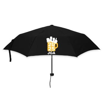 Bierliga Logo JGA 2025 Junggesellenabschied 1 - Regenschirm (klein) - Schwarz - Vorne