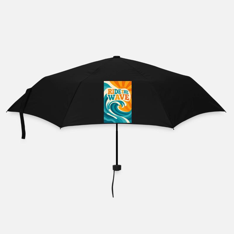 Ride the wave - Parapluie standard - noir