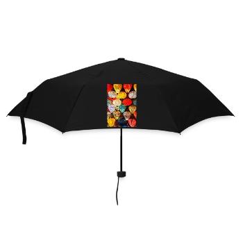 Laternenzauber Vietnams - Regenschirm (klein) - Schwarz - Vorne