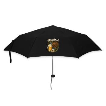 O’zapft l’est ! - qu’il s’agisse d’un festival de la bière ou d’une foire paroissiale, il convient - Parapluie standard - noir - Devant