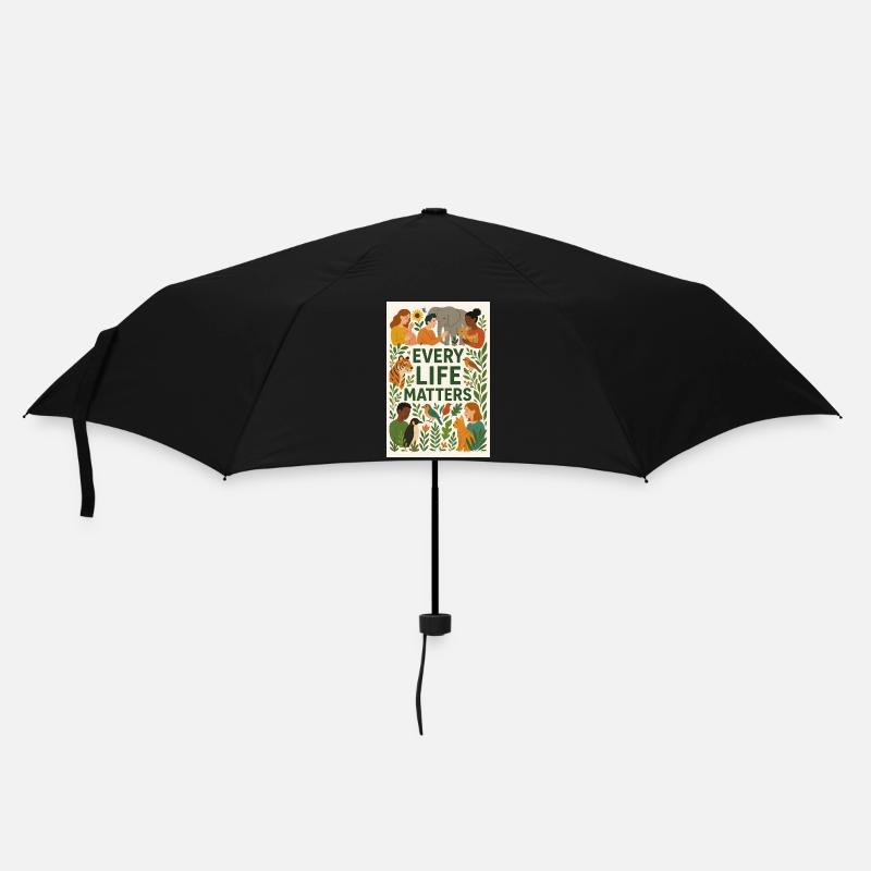 Every live matters - Umbrella (small) - black