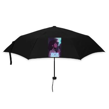 Vapor Dreams – Neon Chill - Regenschirm (klein) - Schwarz - Vorne