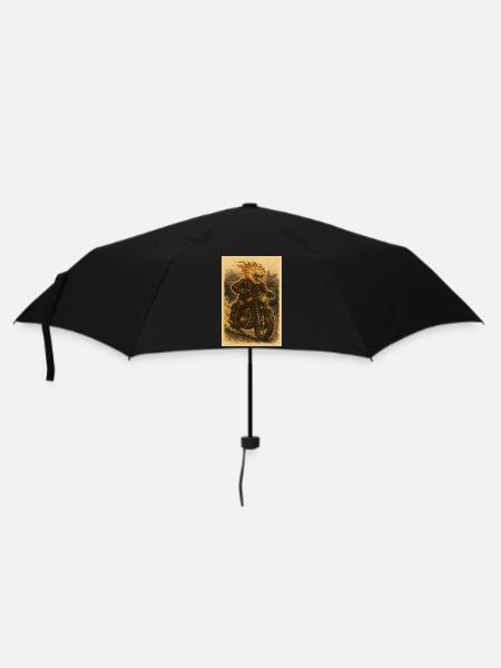 Ghost Rider im Vintage-Stil - Regenschirm (klein) - Schwarz