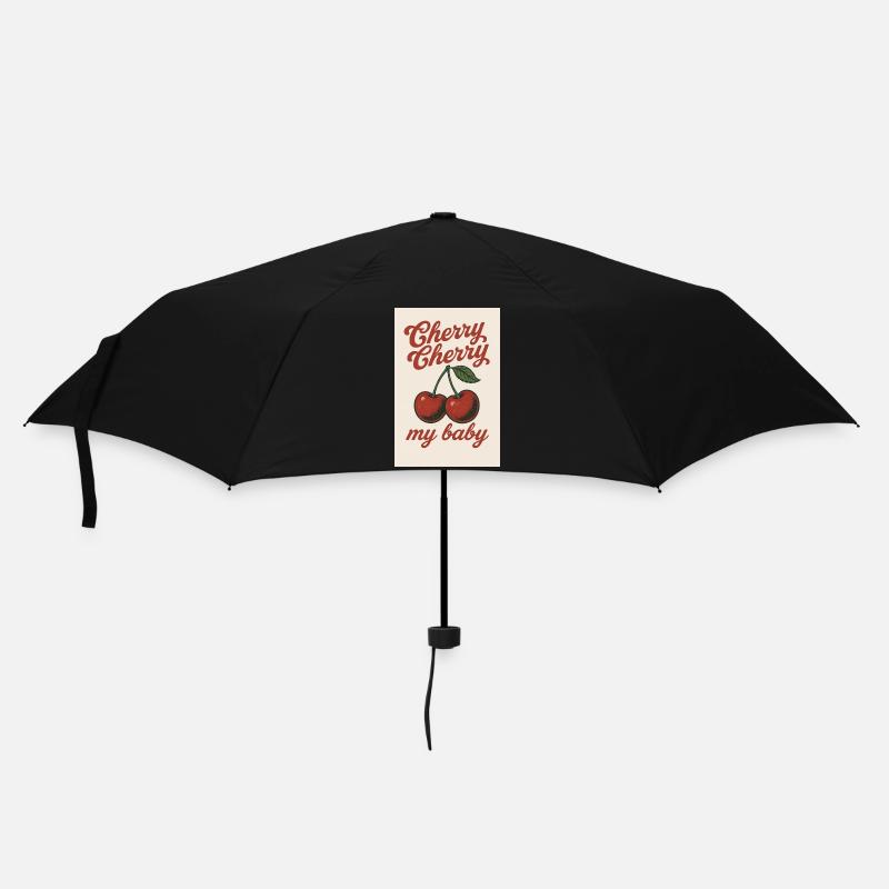 CherryCherry my baby - Regenschirm (klein) - Schwarz