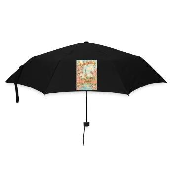 Spring in Hamburg with cherry blossoms - Umbrella (small) - black - Front