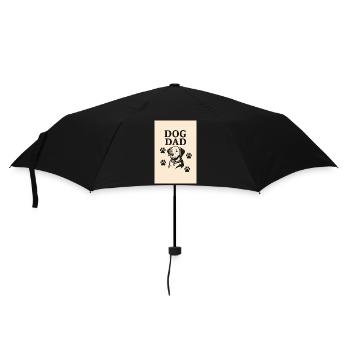 Hund Papa - Regenschirm (klein) - Schwarz - Vorne
