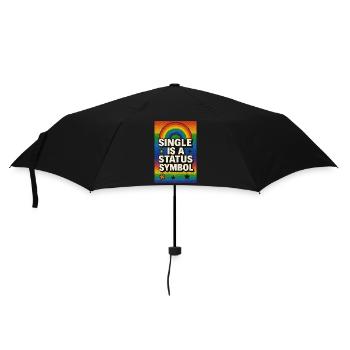 Single is a status symbol Rainbow - Umbrella (small) - black - Front