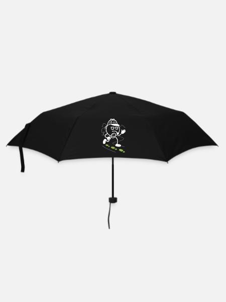 Ribbo als Detektiv auf Spurensuche - Regenschirm (klein) - Schwarz