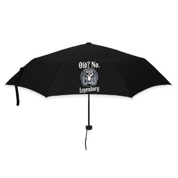 Old No Legendary Owl Birthday - Umbrella (small) - black - Front