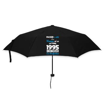 30th Birthday - Born in October 1995 - Umbrella (small) - black - Front