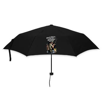 I'm fishing – tips no, beer yes! - Umbrella (small) - black - Front