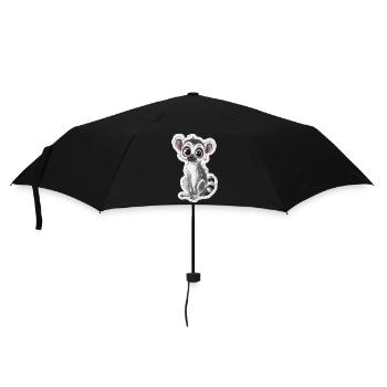 lemur - Umbrella (small) - black - Front