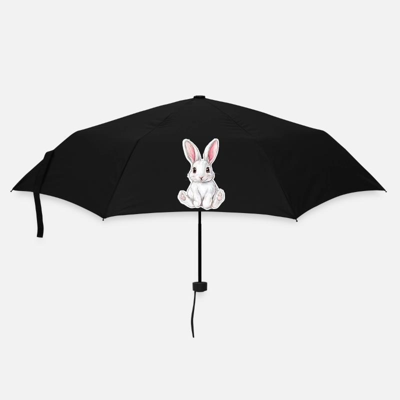 Hase - Regenschirm (klein) - Schwarz