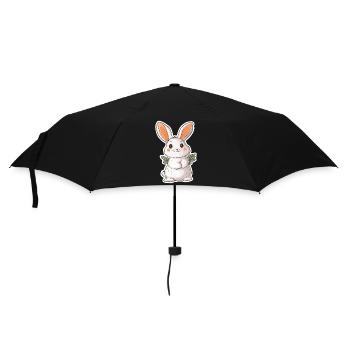 Hase - Regenschirm (klein) - Schwarz - Vorne