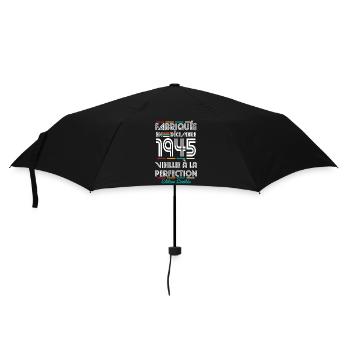 Anniversaire 80 ans - Fabriquée en Décembre 1945 - Parapluie standard - noir - Devant