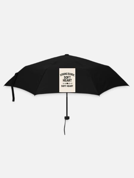 Strong Hands Soft Heart - Umbrella (small) - black