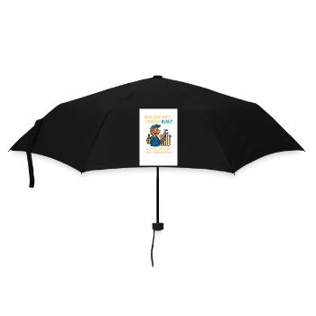 Tired in the morning, blue in the evening - Umbrella (small) - black - Front