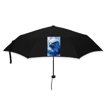 Illustration eines Adlers - Regenschirm (klein) - Schwarz - Vorne