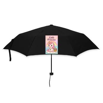 Petite Licorne Princesse - Parapluie standard - noir - Devant