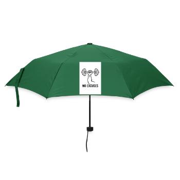Keine Ausrede GYM - Regenschirm (klein) - Flaschengrün - Vorne