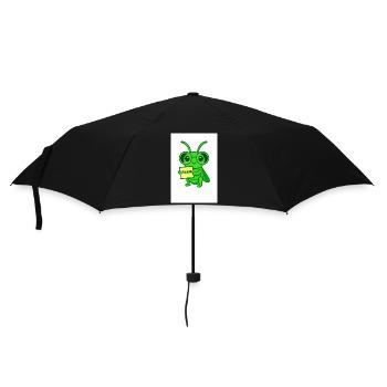 Lernkäfer mit Brille Motiv - Umbrella (small) - black - Front