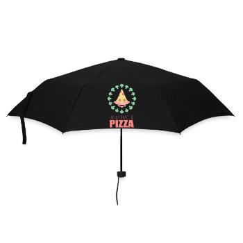 Inner Peace Pizza Yoga - Umbrella (small) - black - Front