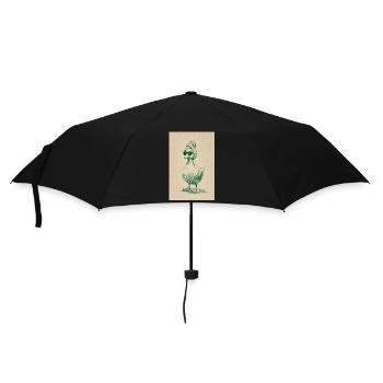 Vintage Turbaned Duck - Umbrella (small) - black - Front