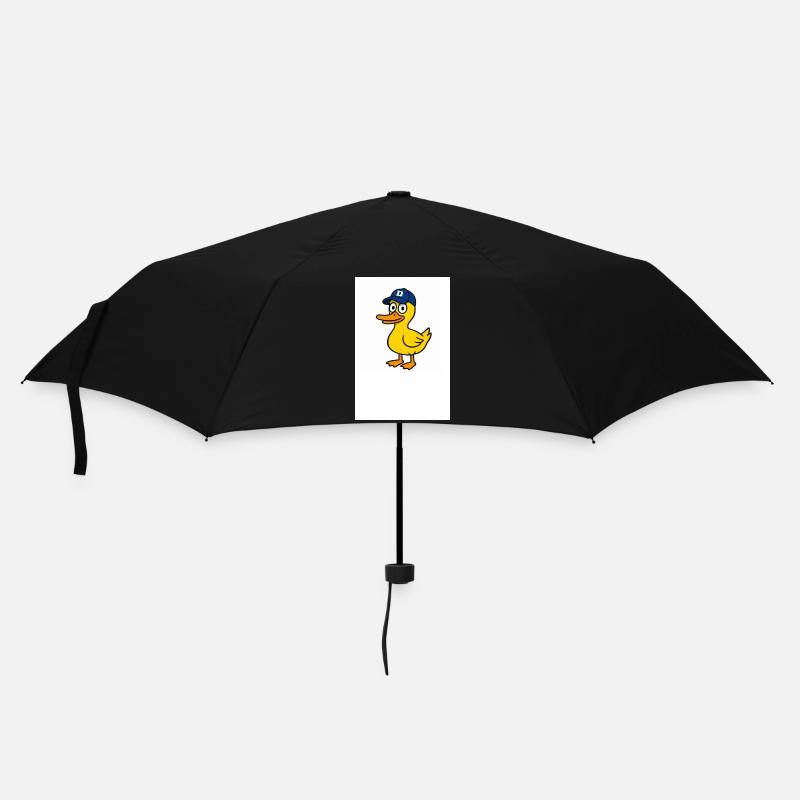 Ente mit D-Kappe - Regenschirm (klein) - Schwarz