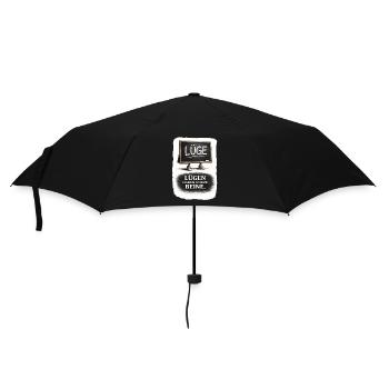Lies have short legs – saying - Umbrella (small) - black - Front