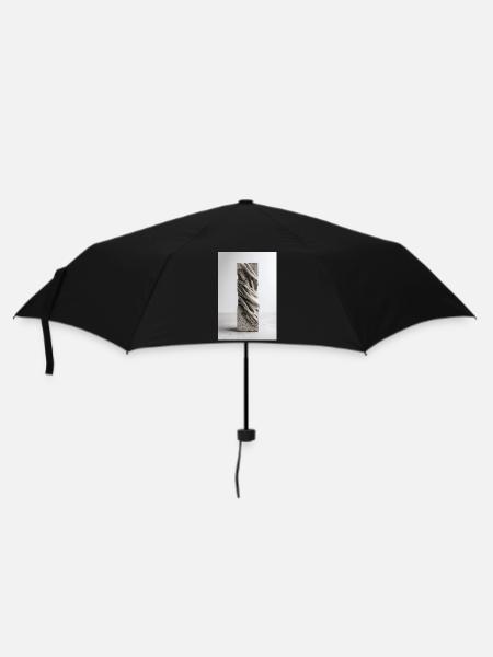 Betonader verdrehtes Gewebe - Regenschirm (klein) - Schwarz